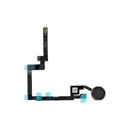 Apple iPad Mini 3 - Tlačidlo Domov + Flex Kábel (Black)