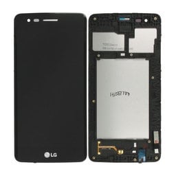 LG K8 M200N (2017) - LCD Displej + Dotykové Sklo + Rám (Black) - ACQ89343103 Genuine Service Pack