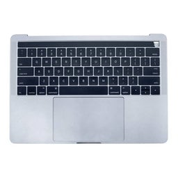 Apple MacBook Pro 13" A1706 (Late 2016 - Mid 2017) - Horný Rám Klávesnice + Klávesnica US + Mikrofón + Trackpad + Reproduktory (Silver)