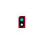 Samsung Galaxy A10 A105F - Sklíčko Zadnej Kamery + Rám (Red) - GH98-44415D Genuine Service Pack