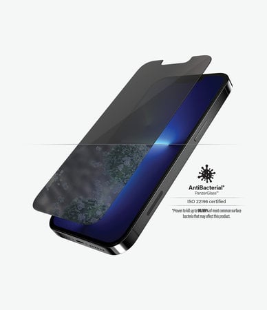 PanzerGlass - Tvrdené Sklo Standard Fit Privacy AB pre iPhone 13 Pro Max a 14 Plus, transparentná