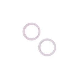 Apple iPhone 13, 13 Mini - Rám Sklíčka Zadnej Kamery (Pink) - 2ks