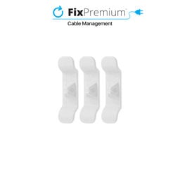 FixPremium - Organizér Káblov - Úchytka - Set 3 kusov, transparentná