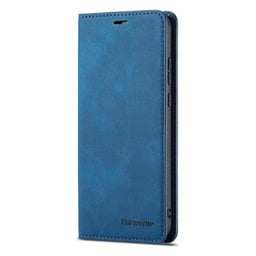 FixPremium - Puzdro Business Wallet pre iPhone 12 a 12 Pro, modrá