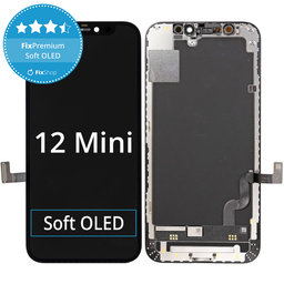 Apple iPhone 12 Mini - LCD Displej + Dotykové Sklo + Rám Soft OLED FixPremium