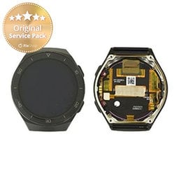 Huawei Watch GT2e Hector-B19R - LCD Displej + Dotykové Sklo + Rám (Graphite Black) - 02353MSK Genuine Service Pack