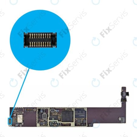 Apple iPad Mini, Mini 2, Mini 3 - Konektor Dotykovej Plochy a Základnej Dosky