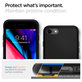 Spigen - Puzdro Liquid Air pre iPhone 7, 8, SE 2020 & SE 2022, čierna