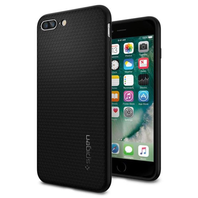 Spigen - Puzdro Liquid Armor pre iPhone 8/7 Plus, čierna