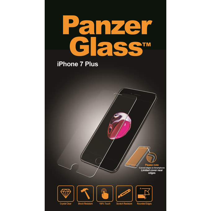 PanzerGlass - Tvrdené Sklo Standard Fit pre iPhone 6 Plus, 6s Plus, 7 Plus, 8 Plus, transparent