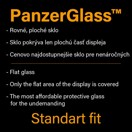 PanzerGlass - Tvrdené Sklo Standard Fit pre iPhone 6 Plus, 6s Plus, 7 Plus, 8 Plus, transparent