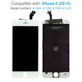 Displej pre iPhone 6, White, Dotykové sklo s rámom, Refurbished
