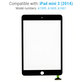 Apple iPad Mini 3 - Dotykové Sklo (Black)