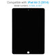 LCD Displej pre iPad Air 2, Black, Dotykové sklo bez rámu, Refurbished
