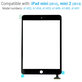 Dotykové sklo s IC konektorom pre iPad Mini, Mini 2, Black