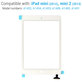 Dotykové sklo s IC konektorom pre iPad Mini, Mini 2, White