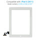 Apple iPad 2 - Dotykové Sklo (White)
