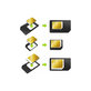 SIM Adaptér 3v1 (NanoSIM, MicroSIM, MiniSIM) + Otvárač SIM Slotu