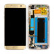 Samsung Galaxy S7 Edge G935F - LCD Displej + Dotykové Sklo + Rám (Gold) - GH97-18533C, GH97-18594C, GH97-18767C Genuine Service Pack
