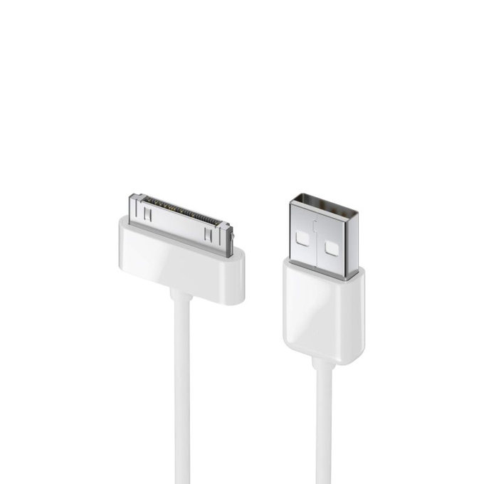 30-pin / USB kábel, 1 m, kompatibilný s Apple