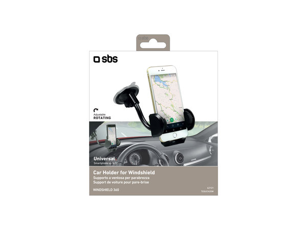 SBS - Držiak do Auta FREEWAY s Prísavkou, black