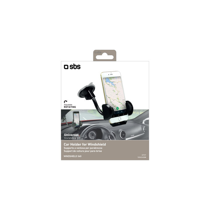 SBS - Držiak do Auta FREEWAY s Prísavkou, black