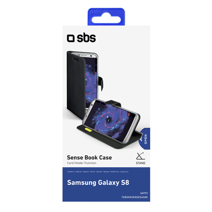 SBS - Book Sense Puzdro pre Samsung Galaxy S8, čierna
