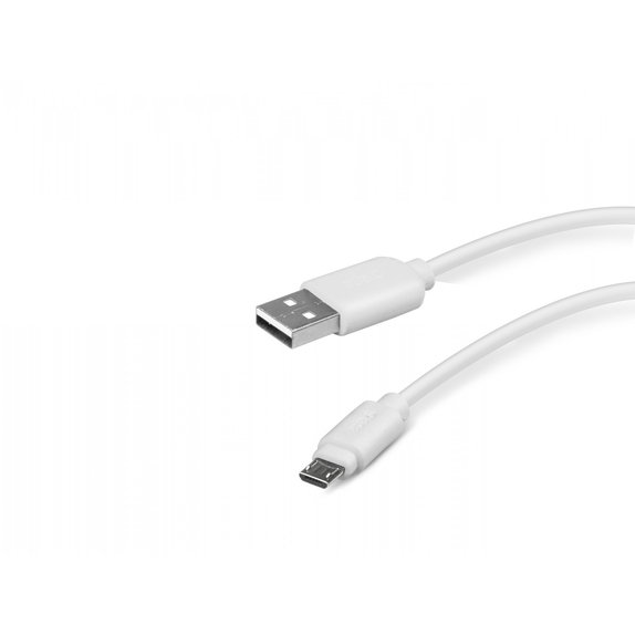 SBS - Micro-USB / USB Kábel (1m), biela