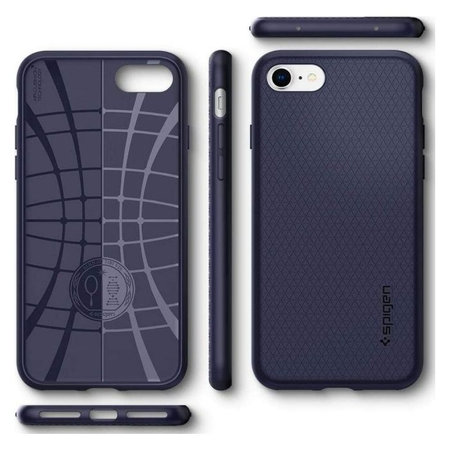 Spigen - Puzdro Liquid Air pre iPhone SE 2020/8/7, modrá