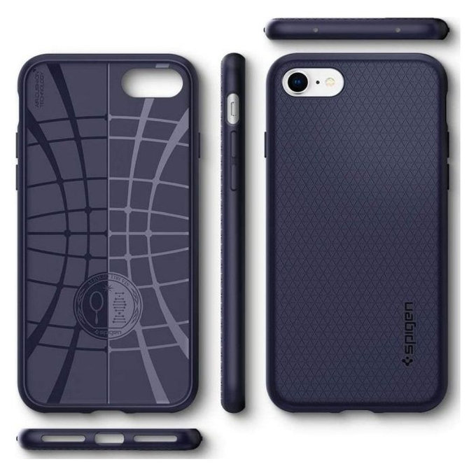 Spigen - Puzdro Liquid Air pre iPhone SE 2020/8/7, modrá