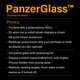 PanzerGlass - Tvrdené sklo Privacy Case Friendly pre iPhone 8/7/6s/6, čierna