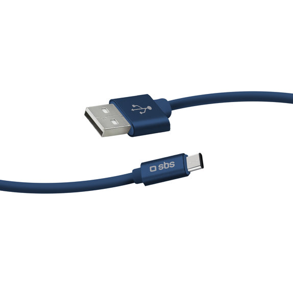 SBS - USB-C / USB Kábel (1m), modrá