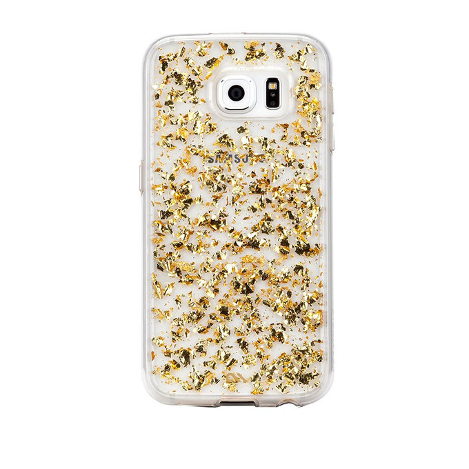 Case-Mate - Karat puzdro pre Samsung Galaxy S6, transparentná/zlatá