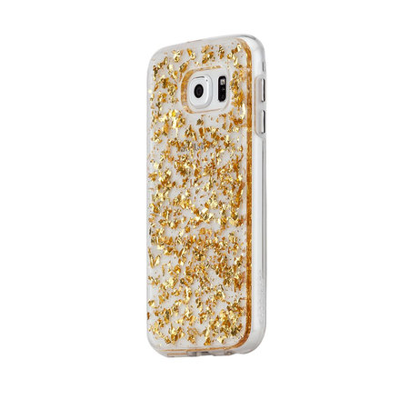 Case-Mate - Karat puzdro pre Samsung Galaxy S6, transparentná/zlatá