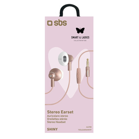 SBS - Slúchadlá Smart Ladies SHINY, rose