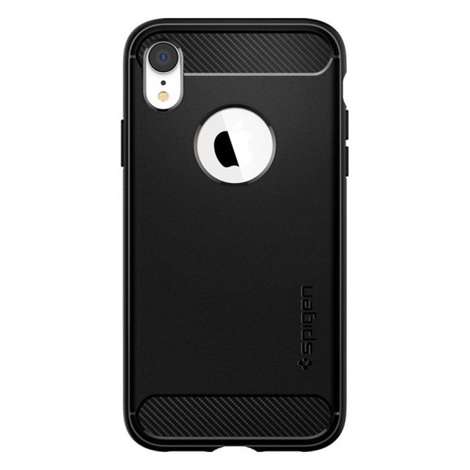 Spigen - Puzdro Rugged Armor pre iPhone XR, čierna