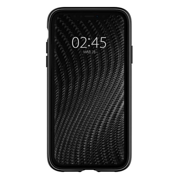 Spigen - Puzdro Rugged Armor pre iPhone XR, čierna