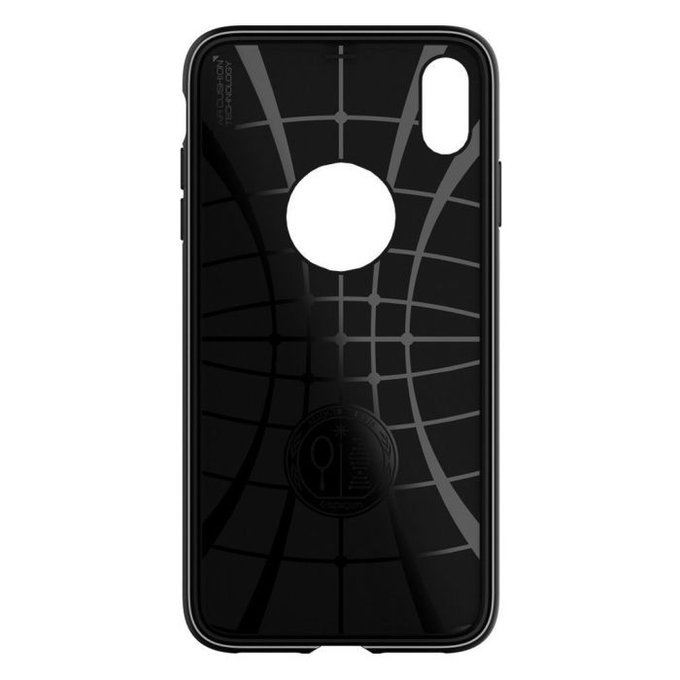 Spigen - Puzdro Rugged Armor pre iPhone X a XS, čierna