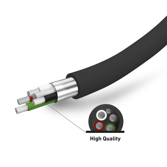 SBS - Autonabíjačka 2x USB + Kábel USB / USB-C, čierna