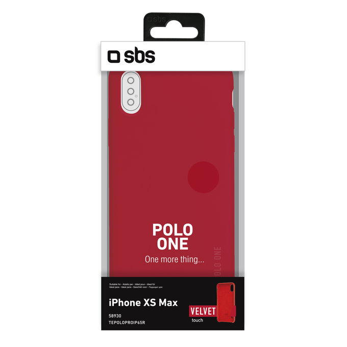SBS - Puzdro Polo One pre iPhone XS Max, červená