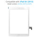 Dotykové sklo s tlačidlom domov pre iPad Air, iPad (5th Gen 2017), White