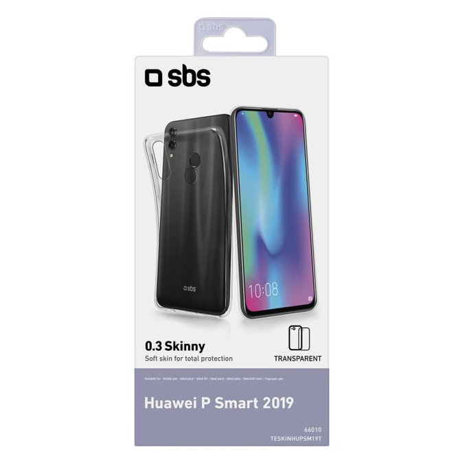 SBS - Puzdro Skinny pre Huawei P Smart 2019, transparentná