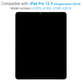 LCD Displej pre iPad Pro 12.9" (3rd Gen 2018), Dotykové sklo a IC Board sout Frame, Refurbished