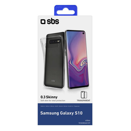 SBS - Puzdro Skinny pre Samsung Galaxy S10, transparentná