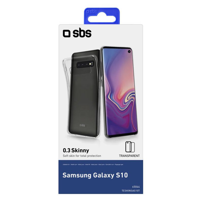 SBS - Puzdro Skinny pre Samsung Galaxy S10, transparentná