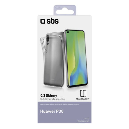 SBS - Puzdro Skinny pre Huawei P30, transparentná