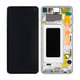 Samsung Galaxy S10 G973F - LCD Displej + Dotykové Sklo + Rám (Prism White) - GH82-18850B, GH82-18835B Genuine Service Pack