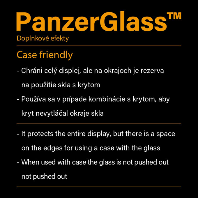PanzerGlass - Tvrdené Sklo Case Friendly pre Huawei P30 Lite, black