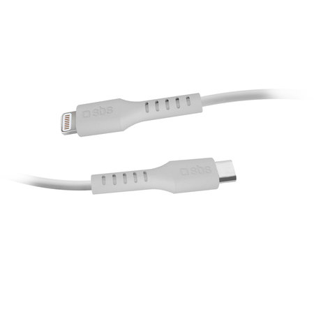 SBS - Lightning / USB-C Kábel (1m), biela