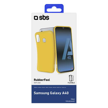 SBS - Puzdro Rubber pre Samsung Galaxy A40, žltá